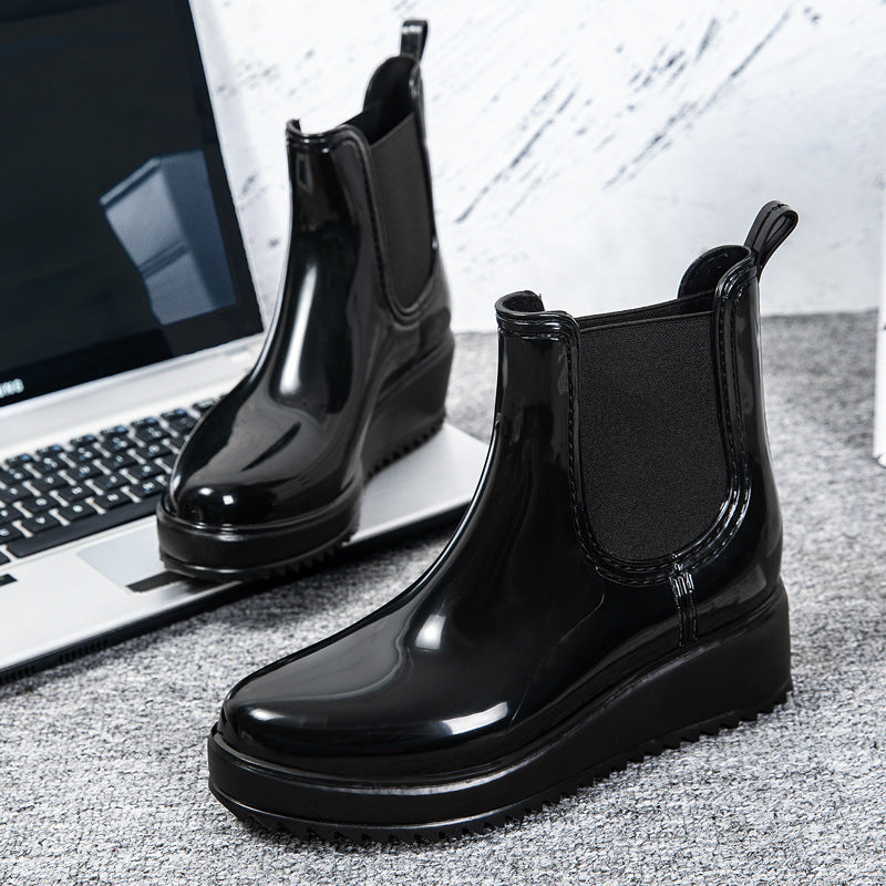 Damen Elegante und wasserdichte Chelsea Boots mit rutschfester Sohle Drune