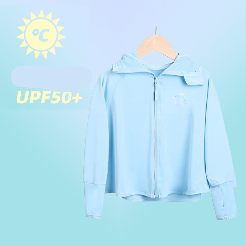 Damen Sportliche UV-Schutzjacke mit Kapuze Drune