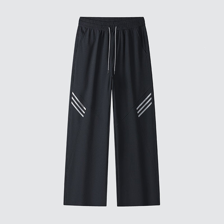 Herren Weite Relaxed-Freizeithose mit Tunnelzug & markanten Teilungsnähten Drune