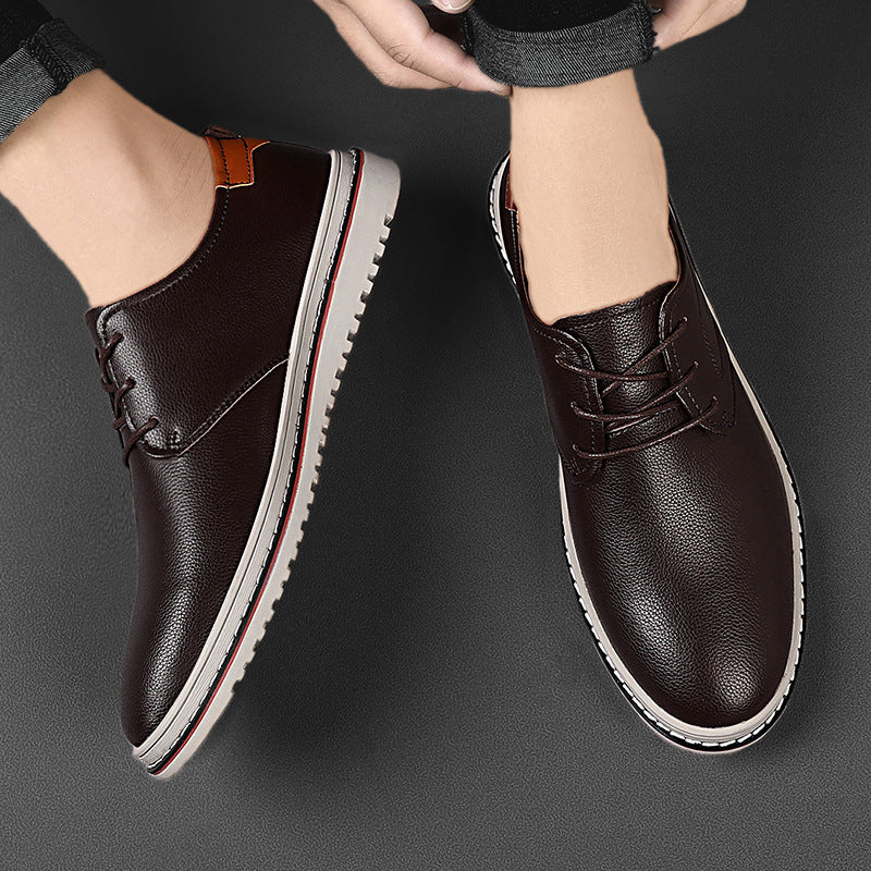 Herren Elegante Freizeit-Schnürschuhe aus hochwertigem Leder Drune