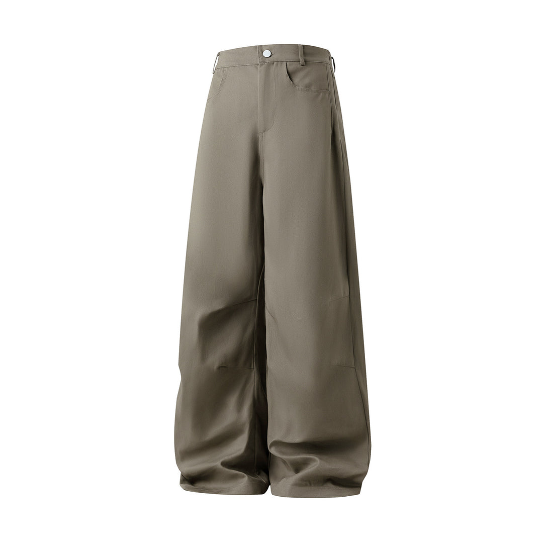 Damen Weite High‑Waist Palazzo‑Hose mit extra weitem Bein und Nahtpaneelen Drune