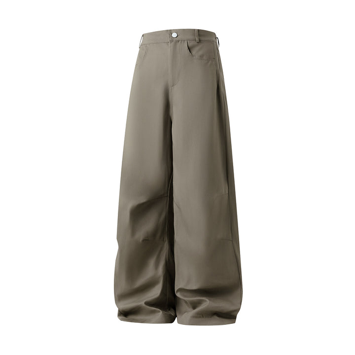 Damen Weite High‑Waist Palazzo‑Hose mit extra weitem Bein und Nahtpaneelen Drune