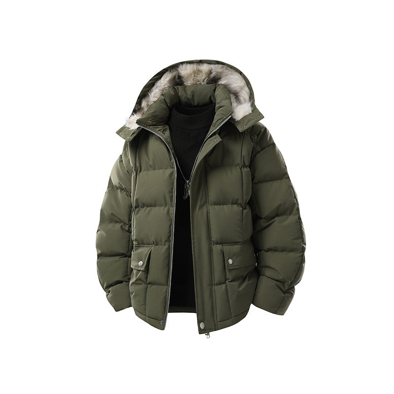 Damen Stepp-Kurzjacke mit abnehmbarer Kapuze und wärmender Microfaserfüllung Drune