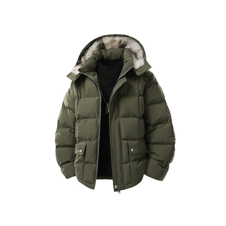 Damen Stepp-Kurzjacke mit abnehmbarer Kapuze und wärmender Microfaserfüllung Drune
