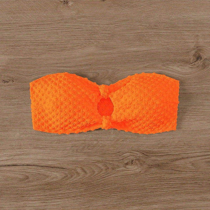 Damen Bandeau-Bikinioberteil mit strukturierter Oberfläche Drune
