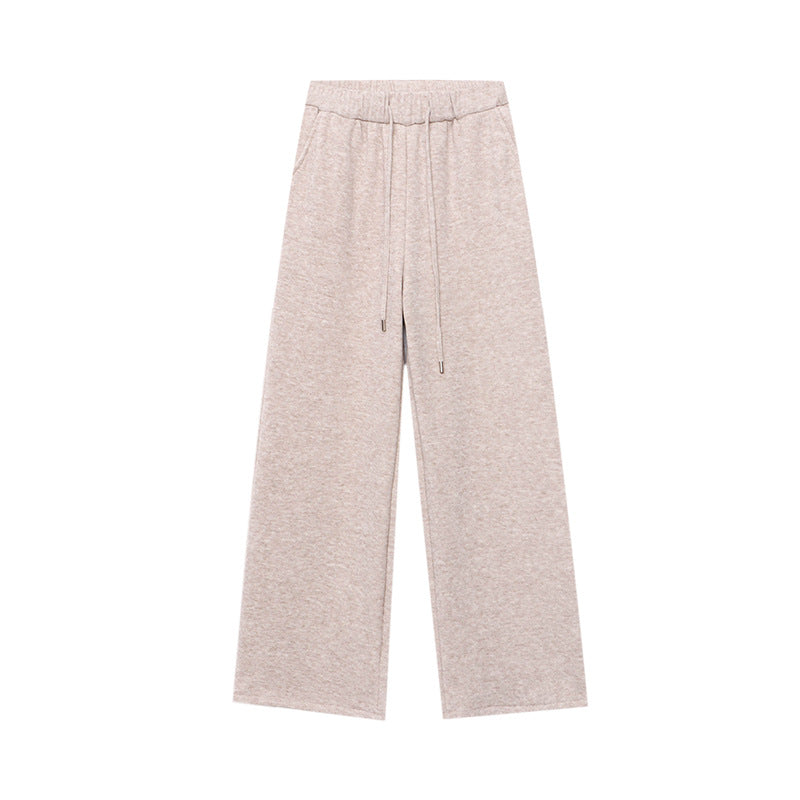 Damen lässige Sweatpants mit elastischem Bund und weitem Bein Drune