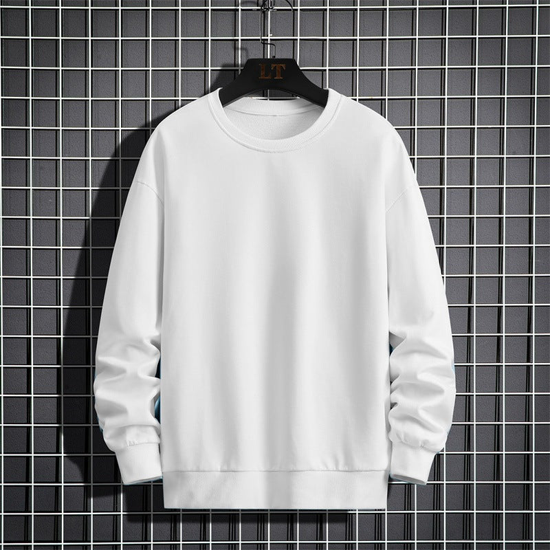 Herren Schlichtes Oversize Rundhals‑Sweatshirt aus schwerer Baumwollmischung mit gerippten Bündchen Drune