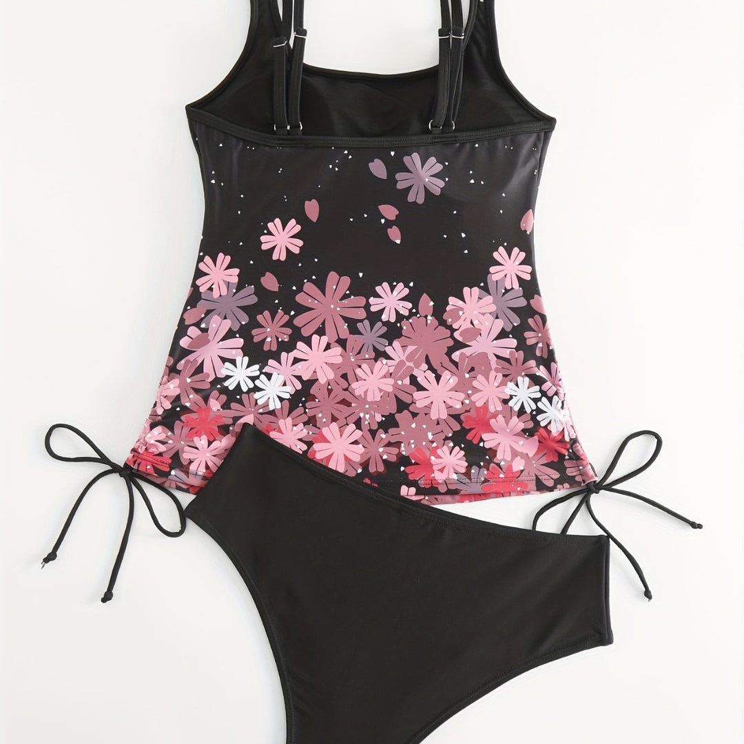 Damen Sport Tankini mit verstellbaren Trägern Drune