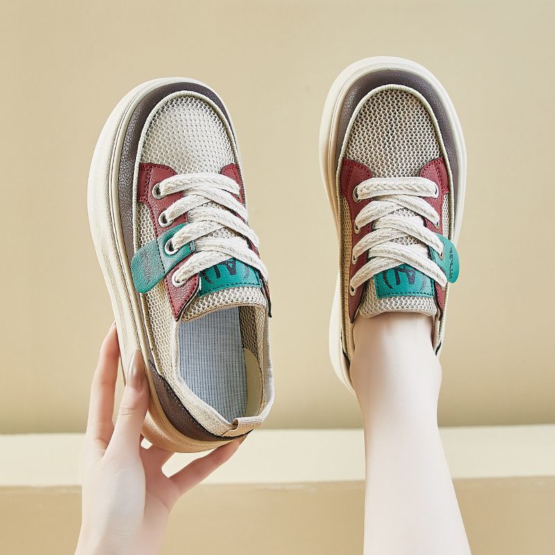 Damen Leichte Wedge‑Sneaker mit Netzgewebe, ergonomischer Memory‑Innensohle und profilierter Laufsohle Drune