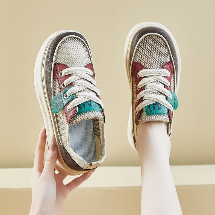 Damen Leichte Wedge‑Sneaker mit Netzgewebe, ergonomischer Memory‑Innensohle und profilierter Laufsohle Drune
