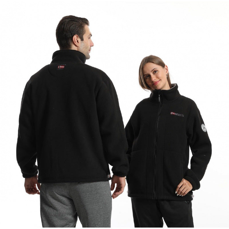 Herren Weiche Fleecejacke mit Reißverschluss Drune