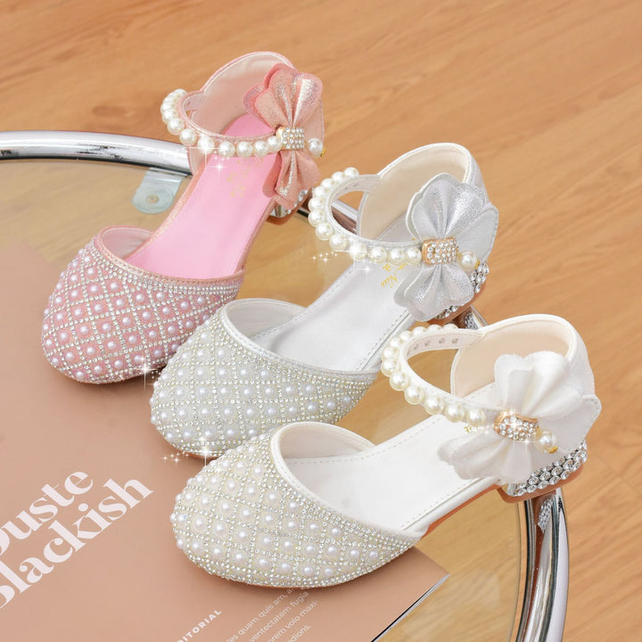 Mädchen Ballerinas mit Perlen- und Strassverzierungen Drune
