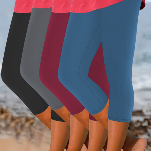 Damen Capri-Biker-Shorts mit hohem Bund und stützender Kompression Drune