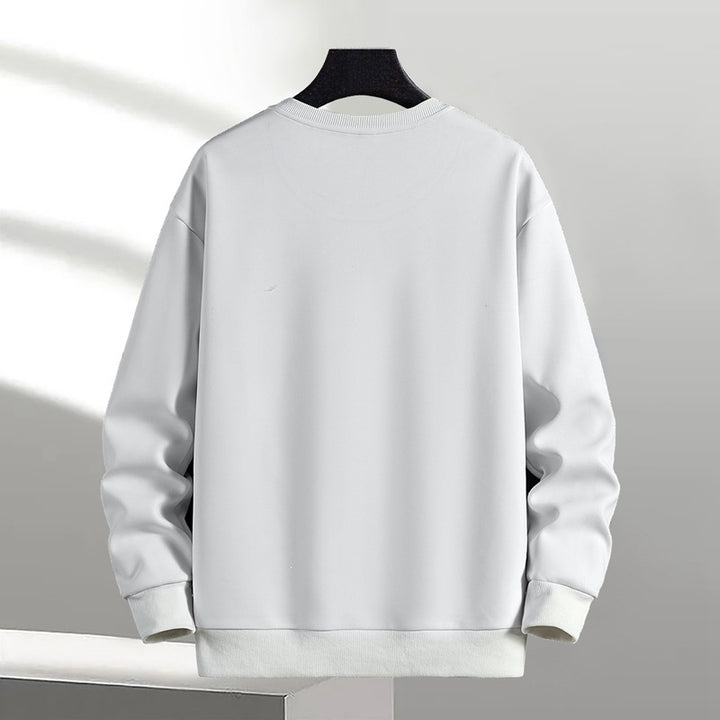 Unisex Oversize‑Sweatshirt mit Pinsel‑Print & geripptem Saum Drune