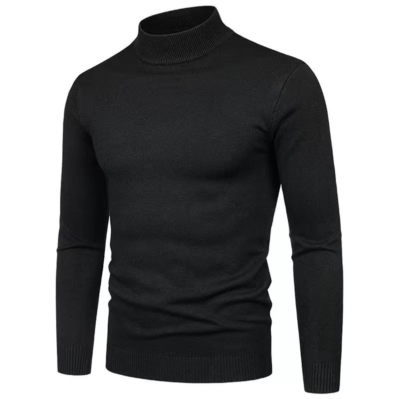 Herren Rollkragenpullover aus hochwertigem Strickmaterial mit feiner Textur Drune