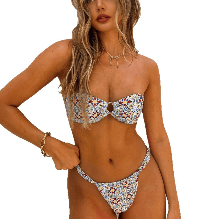 Damen Bandeau Bikini Drune
