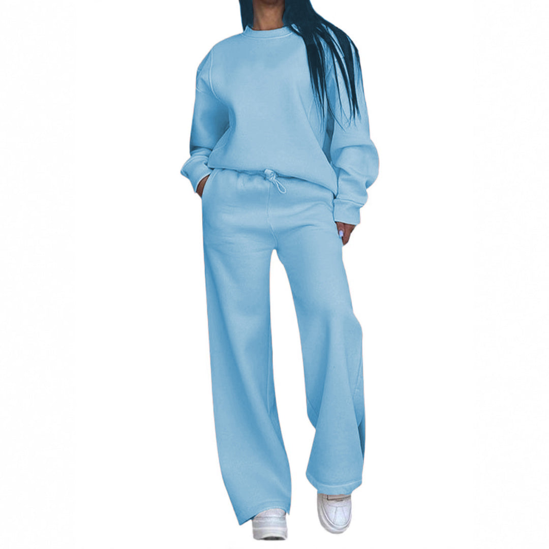 Damen nan lässiges Oversize Sweatshirt und weite Jogginghose Set Drune