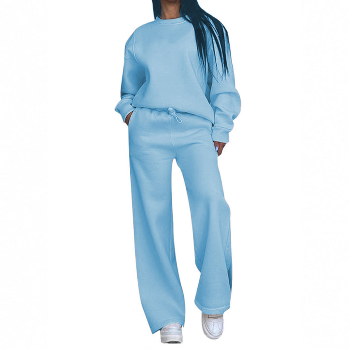 Damen nan lässiges Oversize Sweatshirt und weite Jogginghose Set Drune