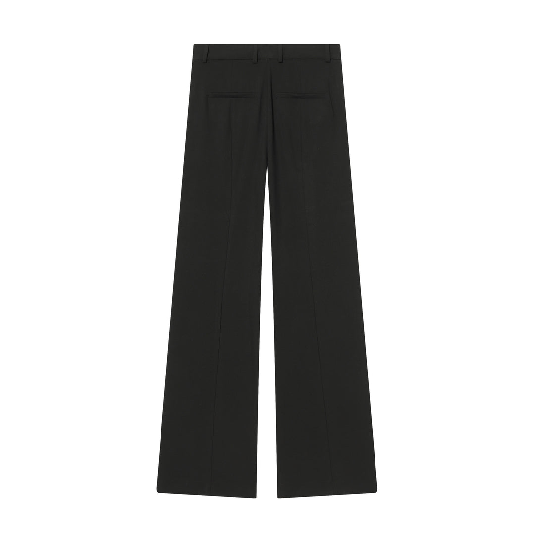 Damen nan hochtaillierte Wide-Leg Anzughose mit Bügelfalte und geradem Bein Drune