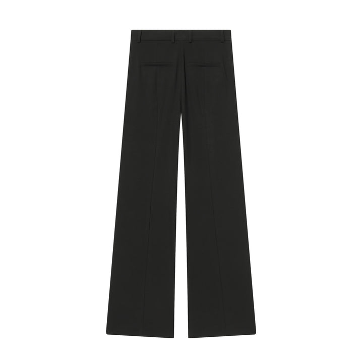 Damen nan hochtaillierte Wide-Leg Anzughose mit Bügelfalte und geradem Bein Drune