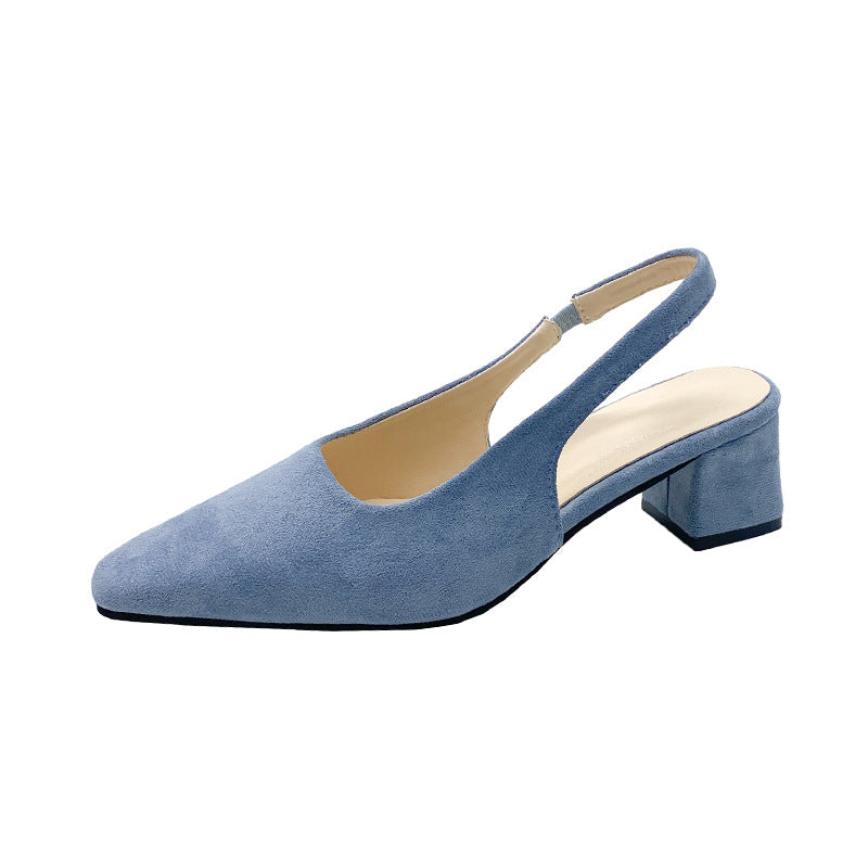 Damen Elegante Slingback Blockabsatz Mules Drune