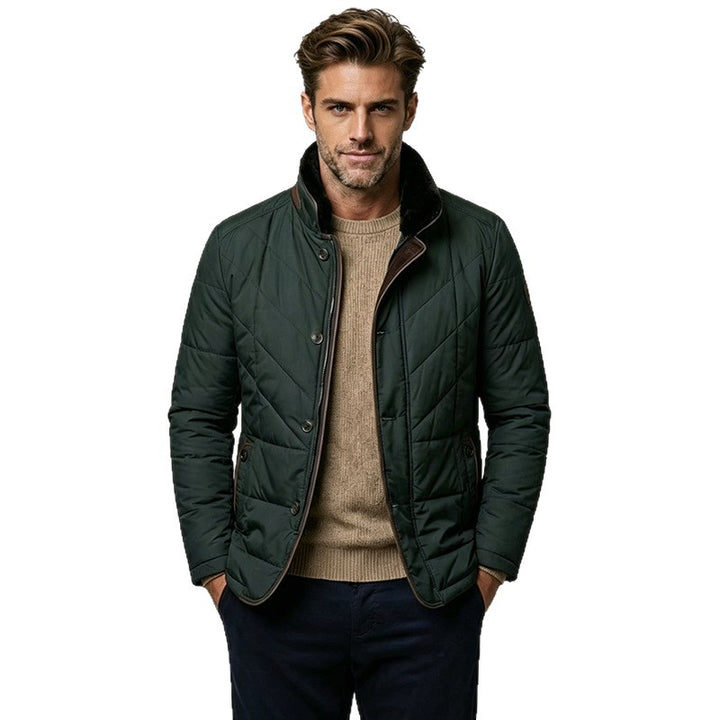 Herren Wattierte Steppjacke mit Stehkragen und Zwei-Wege‑Innenreißverschluss Drune