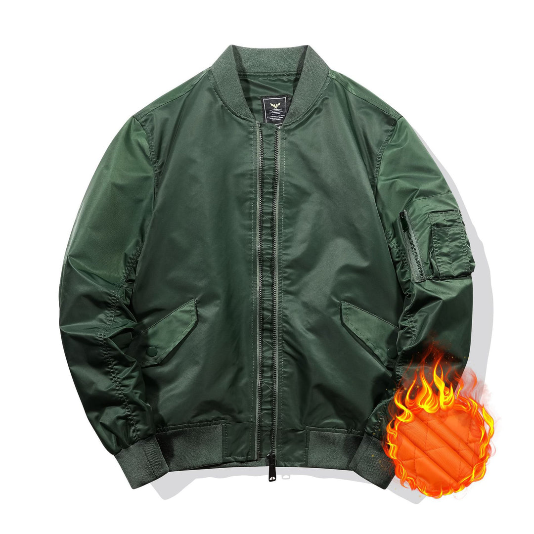 Herren Fliegerbomberjacke mit gesteppter Thermofütterung und Ärmeltasche Drune