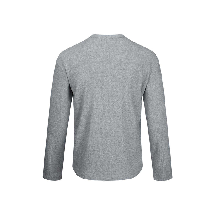 Herren Thermo-Waffelshirt mit Henley-Knopfleiste Drune