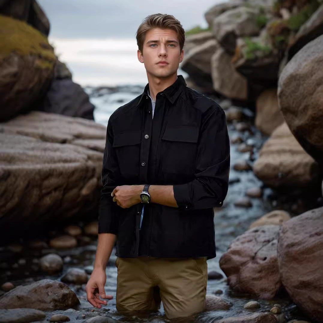 Herren Outdoor-Kurzarmhemd Drune