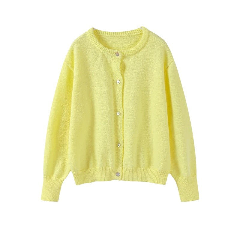 Damen kuscheliger Cardigan aus weichem Mohair Drune