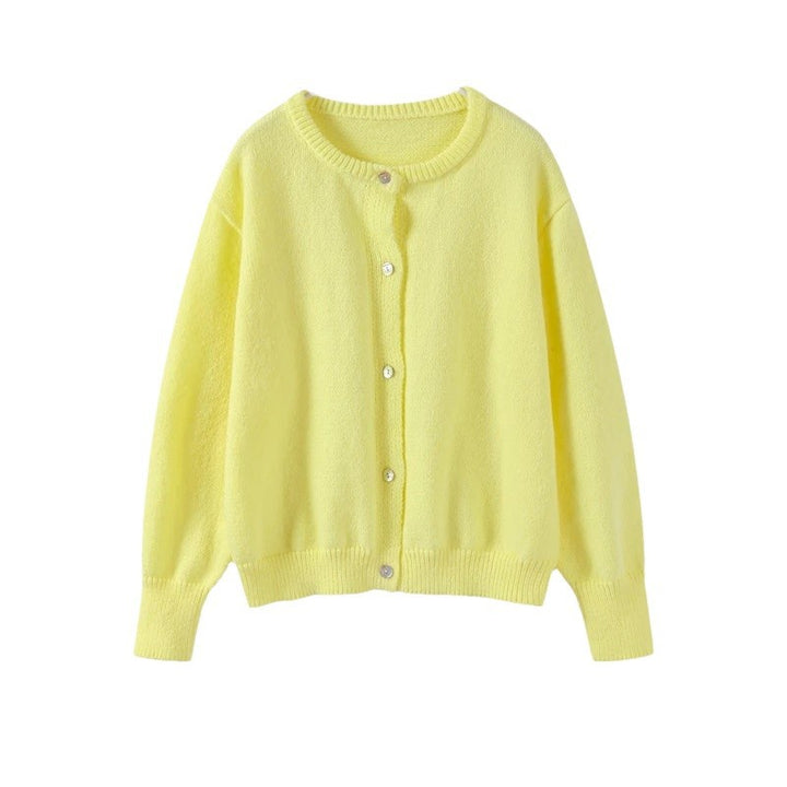 Damen kuscheliger Cardigan aus weichem Mohair Drune
