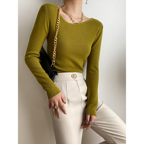 Damen Langarmshirt mit feiner Rippstruktur Drune