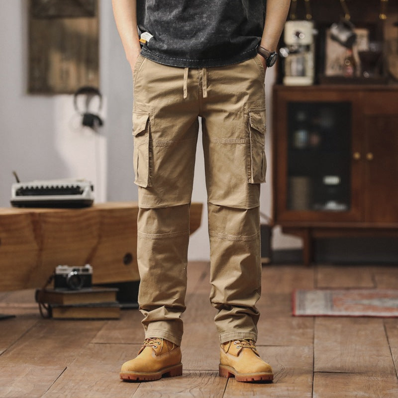 Herren Technische Cargohose mit geradem Schnitt, verstärkten Knien & Mehrfachtaschen Drune