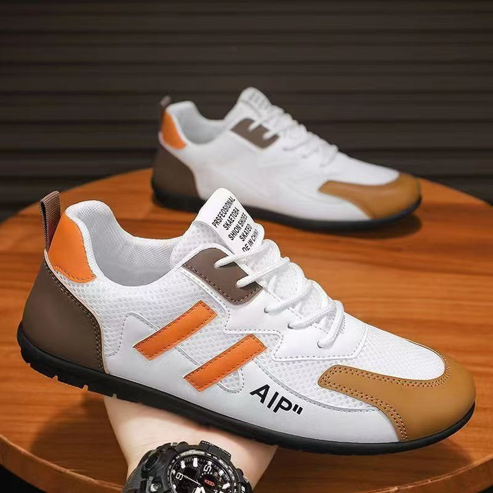 Damen sportliche Sneakers mit atmungsaktivem Mesh-Obermaterial und dämpfender Sohle Drune