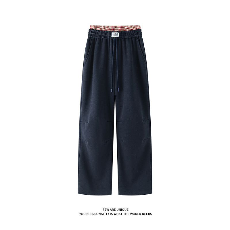 Herren weite Freizeithose aus atmungsaktivem Baumwollmix mit elastischem Bund und seitlichen Taschen Drune