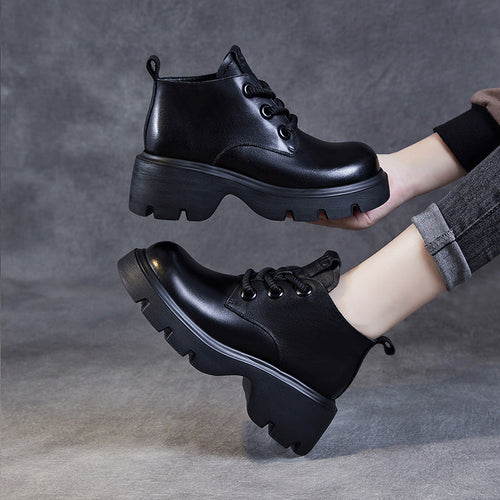 Drune | Stiefel - Echtes Leder - Hoher Schaft - Dicke Sohle - Schnürverschluss