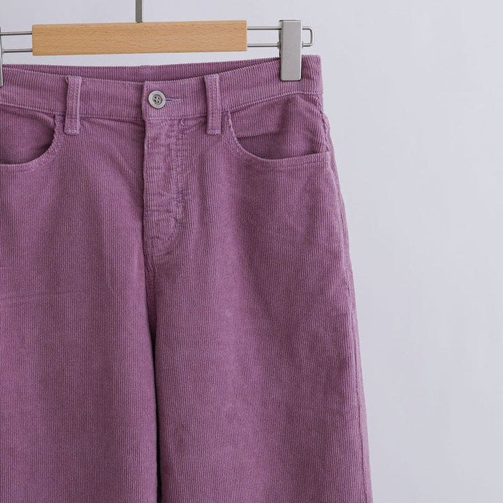 Damen Bequeme und weite Cordhose Drune