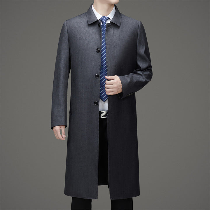 Herren eleganter Trenchcoat aus hochwertigem Material Drune