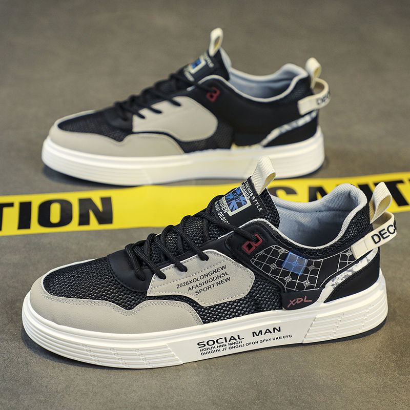 Damen Sportliche Freizeitsneakers mit atmungsaktivem Obermaterial und stoßdämpfender Sohle Drune