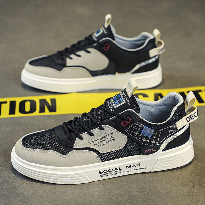Damen Sportliche Freizeitsneakers mit atmungsaktivem Obermaterial und stoßdämpfender Sohle Drune