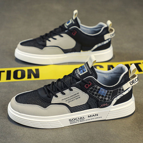 Damen Sportliche Freizeitsneakers mit atmungsaktivem Obermaterial und stoßdämpfender Sohle Drune