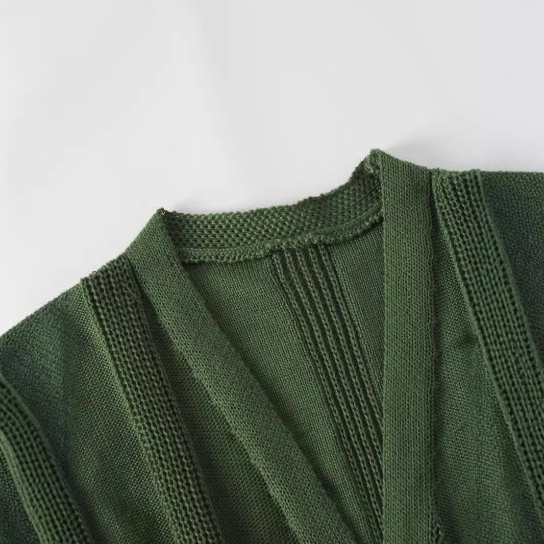 Damen Strickjacke mit offenem Design und praktischen Taschen Drune