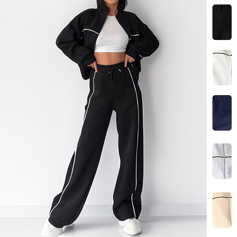Damen Sportliches Set mit weichem Material und hohen Beininserts Drune
