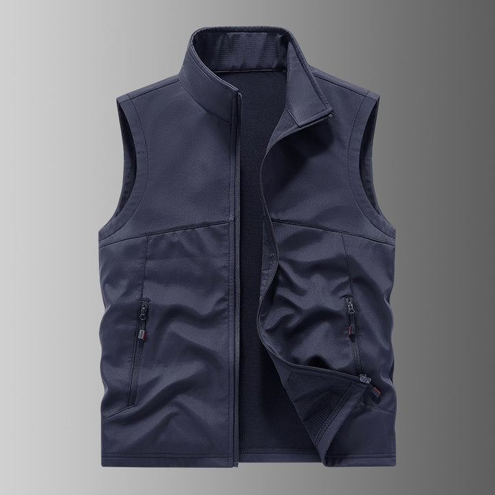Herren Softshell-Weste mit Fleece-Innenfutter, winddicht und wasserabweisend Drune