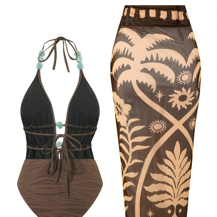 Damen Badeanzug mit raffinierten Details Drune
