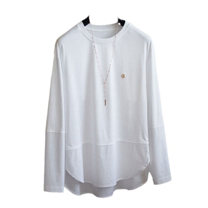 Damen Lässiges Langarmshirt mit elegantem Schnitt Drune