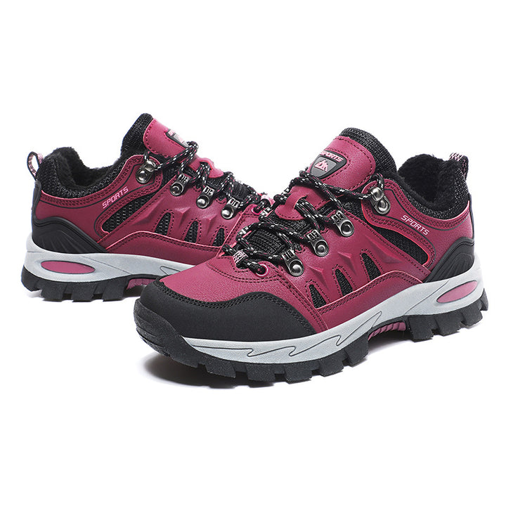 Damen Gefütterte Winter-Trekking‑Halbschuhe mit wasserdichter Oberfläche und griffiger Mehrzonenprofilsohle Drune