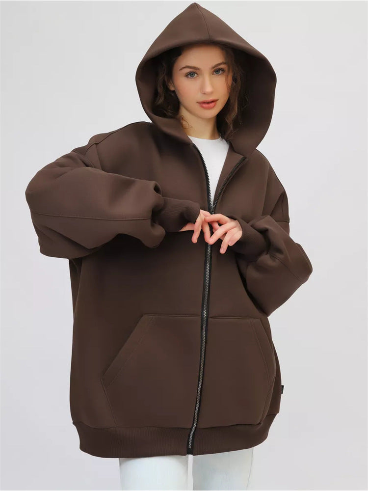 Damen Oversized Kapuzenjacke Drune