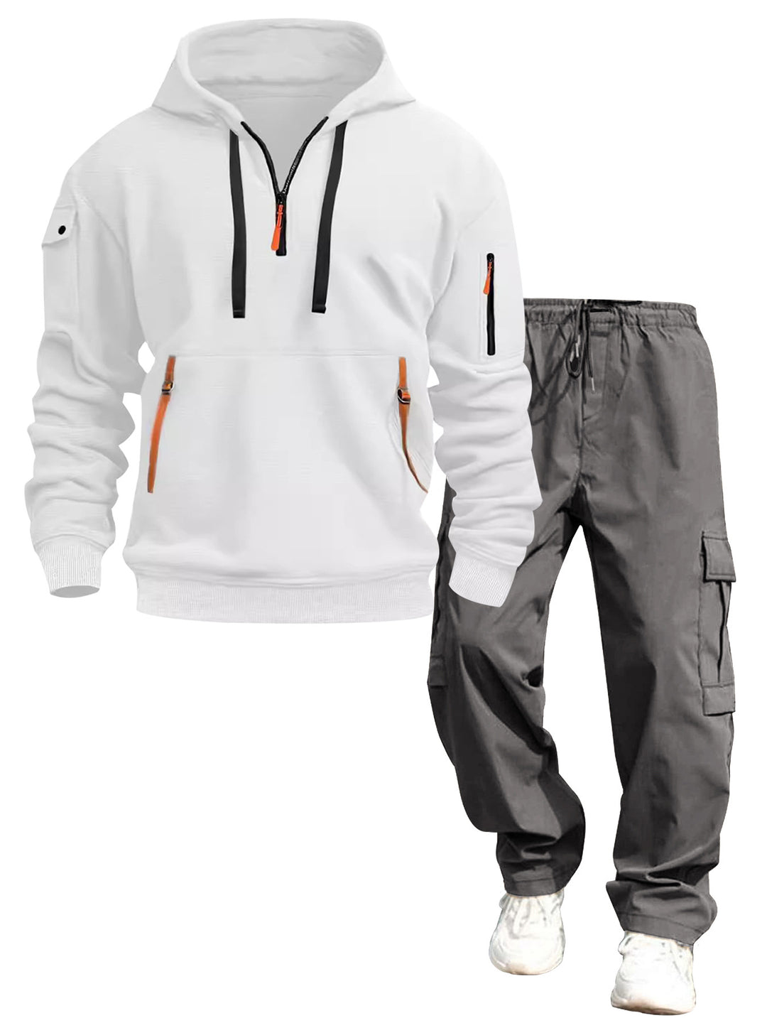Herren lässiger Kapuzenpullover und Jogginghose Drune