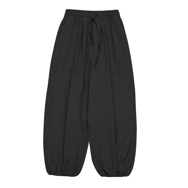 Unisex Ballonhose mit Tunnelzug, elastischen Bündchen und relaxter Weite Drune
